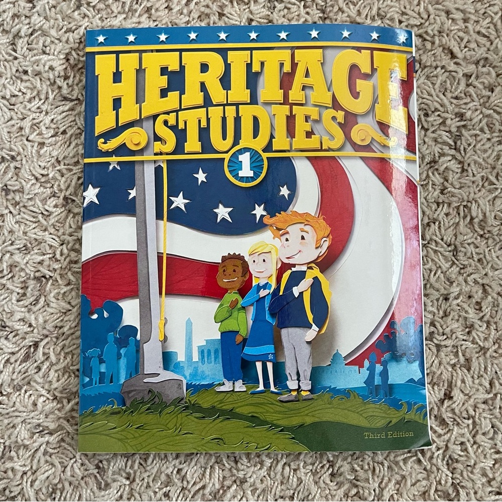 BJU Press 1 Grade Third Edition Heritage Studies Homeschool Book